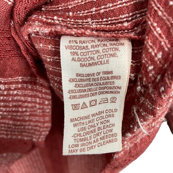 Free People Stripe Against All Odds Long Sleeves Top Size Medium - Picture 4 of 7